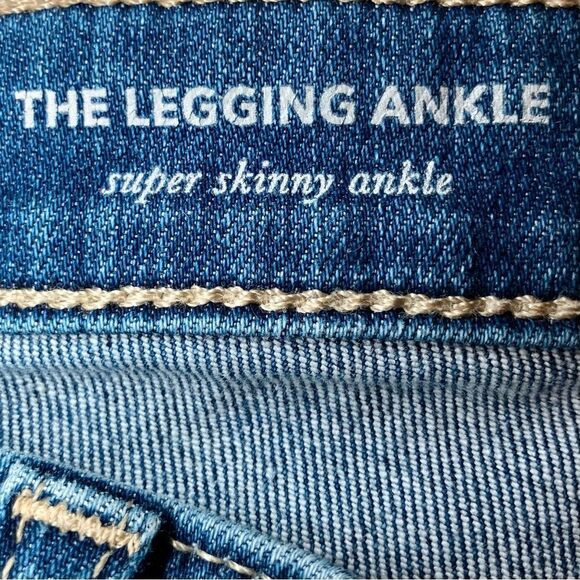 AG Adriano Goldschmied The Legging Ankle Distressed Jeans in Blue Women’s 27 - Picture 10 of 13